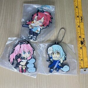 Anime Character Keychains Set